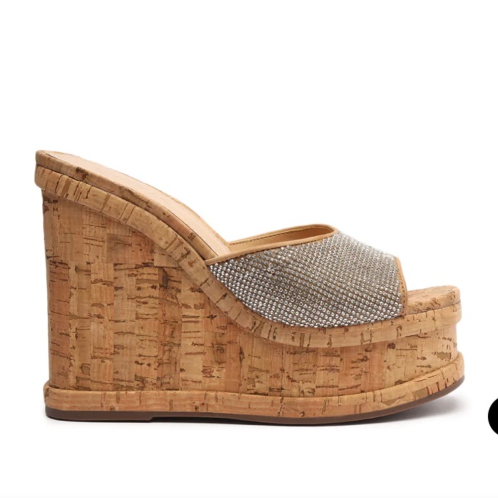 SCHUTZ Cork Platform Wedges